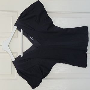 Express XS Black V Neck Top